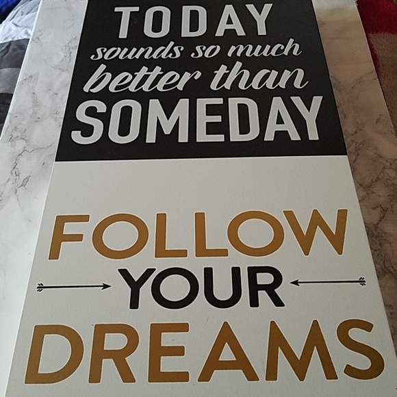 Accents Home Decor Motivational 2 Signs Black White Gold Poshmark